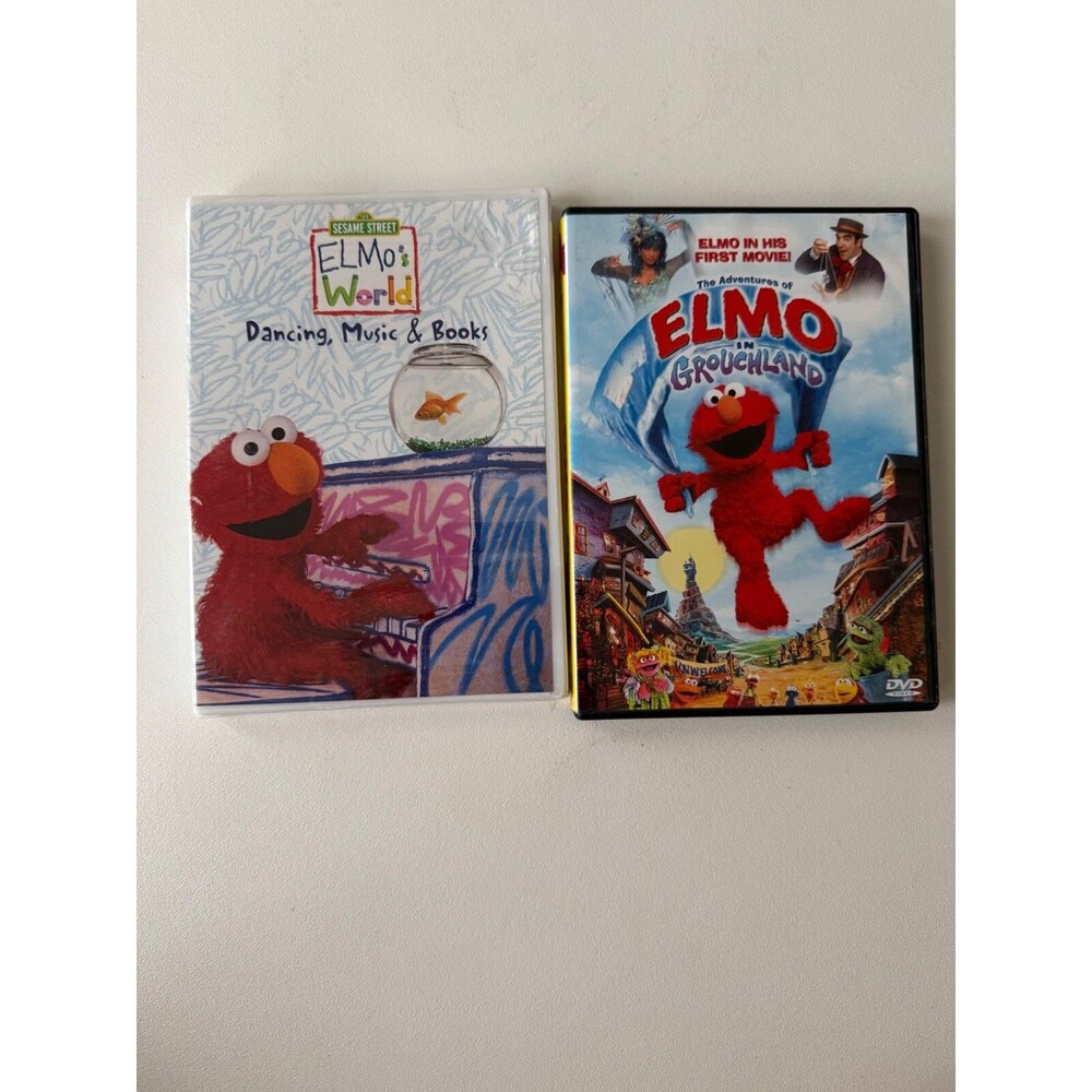 Elmo In Grouchland / Dancing Music & Books (NEW) DVD Set Sesame Street